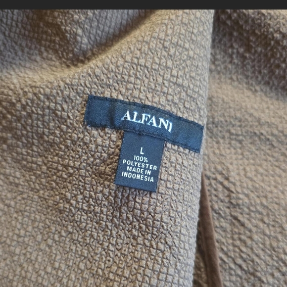 Alfani Brown Textured Jacket/ Blazer - Picture 4 of 4